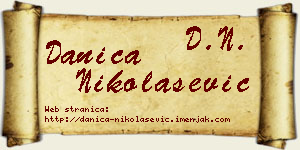 Danica Nikolašević vizit kartica